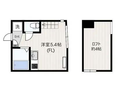 アザーレ・クオン枡形(ワンルーム/1階)の間取り写真