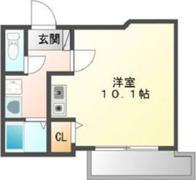 第一中央ビルディング(ワンルーム/5階)の間取り写真