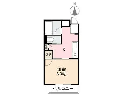 ウィズ番町(1DK/3階)の間取り写真