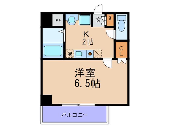 みおつくし堂島(1K/7階)の間取り写真