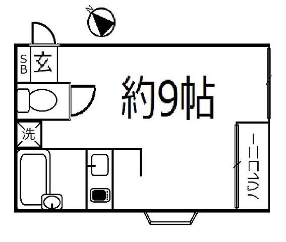 ザ・ヴィラ表参道(ワンルーム/3階)の間取り写真