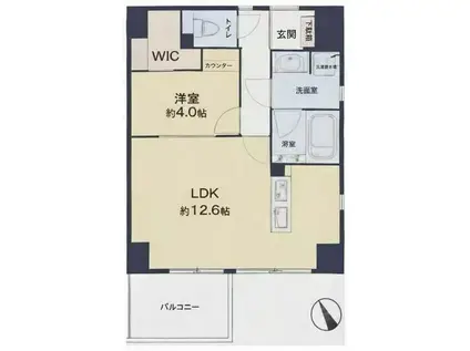 アクシア池袋(1LDK/9階)の間取り写真