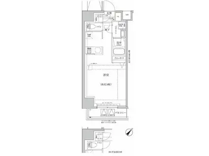 メゾン ド セリーヌ(1DK/3階)の間取り写真