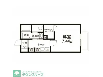 TMメゾン(1K/1階)の間取り写真