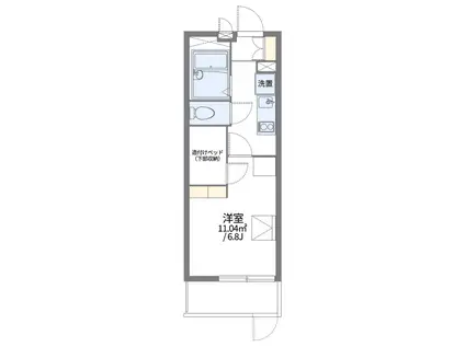 レオパレスイーストFIELDII(1K/1階)の間取り写真