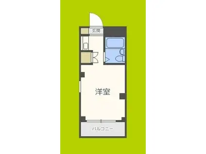 メゾン真法院(ワンルーム/5階)の間取り写真