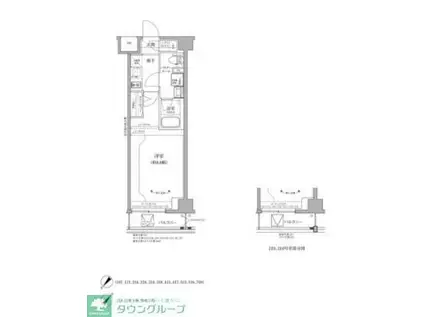 RELUXIA GRANDE 川崎大師公園(1K/5階)の間取り写真