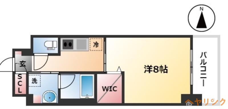 MAXIV上名古屋(1K/7階)の間取り写真
