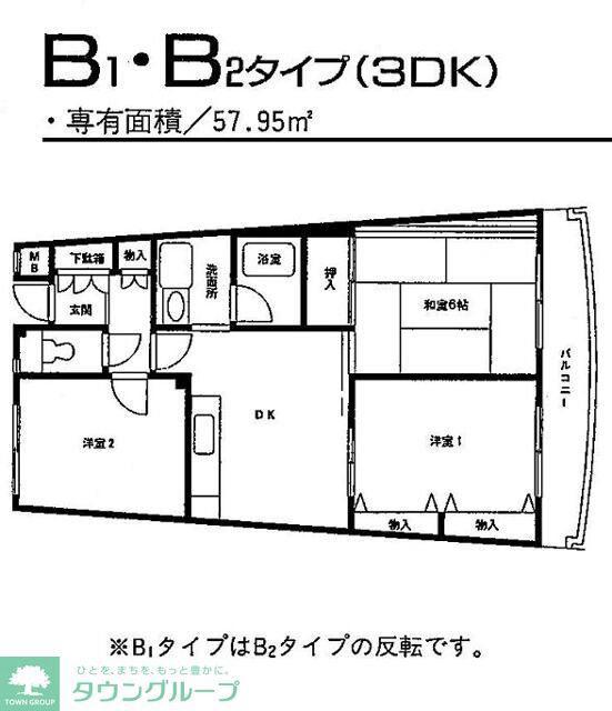 フェアネスハイム(3DK/3階)の間取り写真