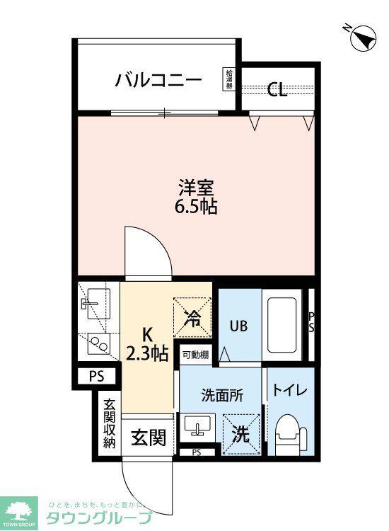 ROBOT HOME井尻Ⅲ(1K/1階)の間取り写真