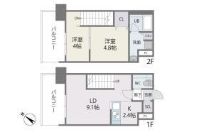 MODERN PALAZZO博多駅南AXIA(2LDK/8階)の間取り写真