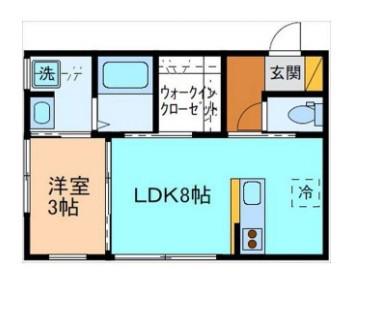 NOUVELLE(1LDK/1階)の間取り写真