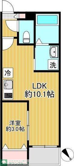 SHOKEN VILLA川名(1LDK/2階)の間取り写真