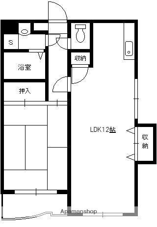 エモリエント紫原(1LDK/3階)の間取り写真