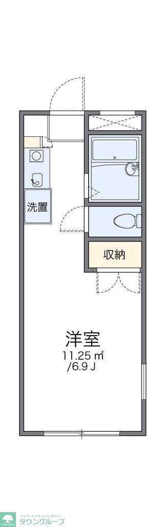 レオパレスシャルマン北越谷II(1K/2階)の間取り写真