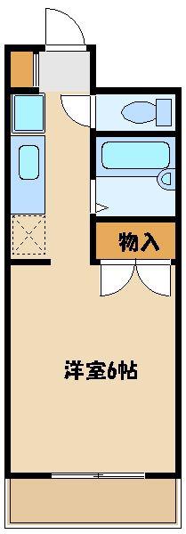 メイプルコート(1K/3階)の間取り写真
