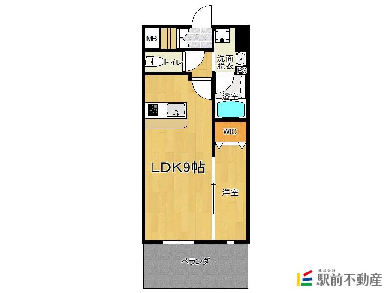 セントラルパークサイドマンションII(1LDK/1階)の間取り写真