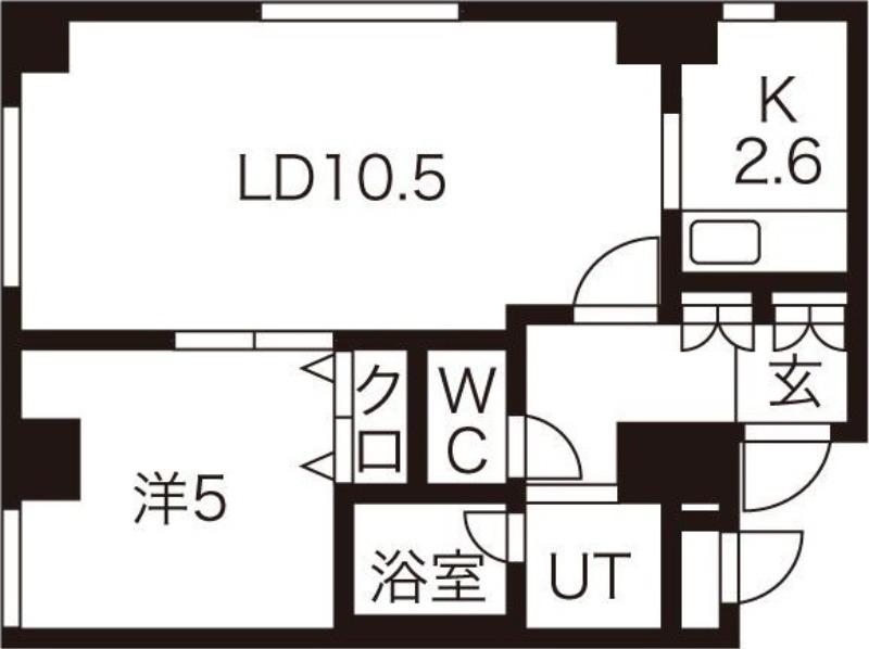 コートS&R(1LDK/3階)の間取り写真