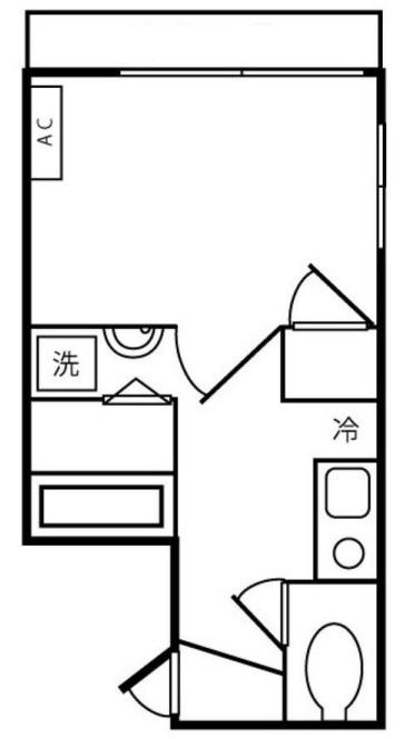 ファミール大森(1K/2階)の間取り写真
