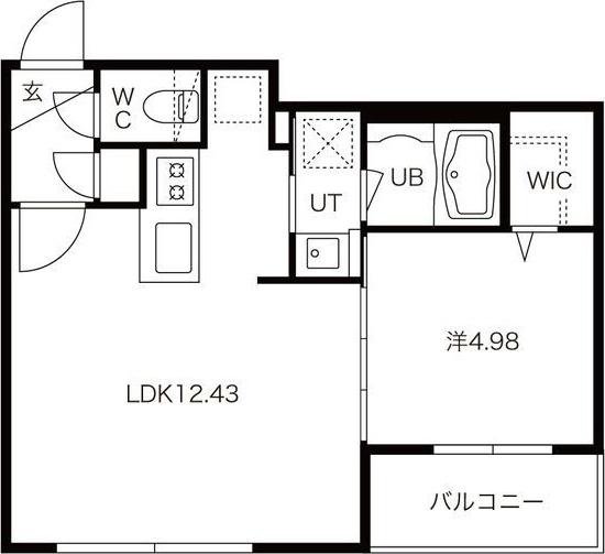 DIOCLASIS南6条 (1LDK/3階)の間取り写真