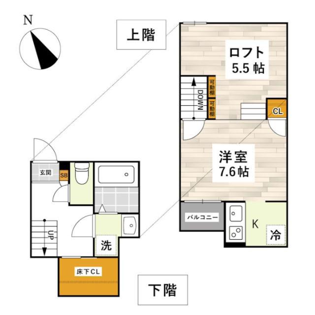 ADC松江BASE(1K/1階)の間取り写真