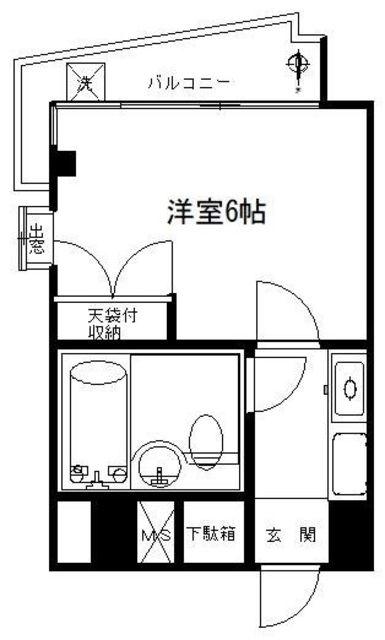 シティハイツ新桜台(1K/2階)の間取り写真
