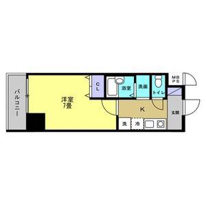 リアライズ黄金(1K/4階)の間取り写真