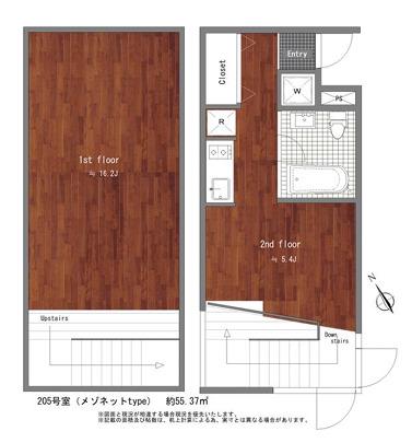 市谷砂土原町Tテラス(1LDK/1階)の間取り写真