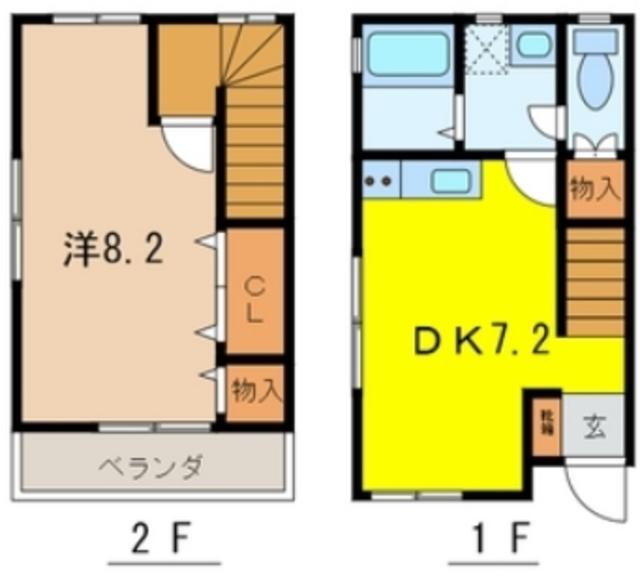 メゾン南山(1DK/1階)の間取り写真