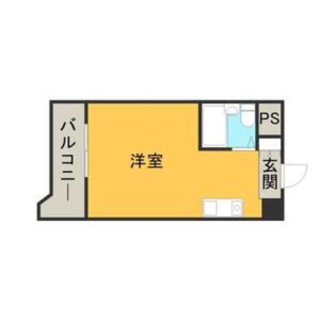 メゾン・ド・ミラージュ(ワンルーム/8階)の間取り写真
