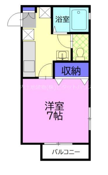 ハイツNT(1K/2階)の間取り写真