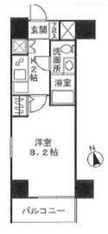 レオーネ清澄白河(1K/9階)の間取り写真