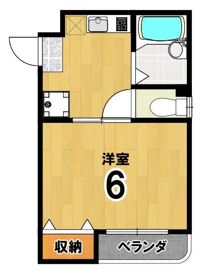 TSDマンション(1K/1階)の間取り写真