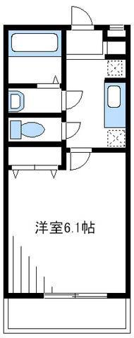 アムール月影(1K/2階)の間取り写真