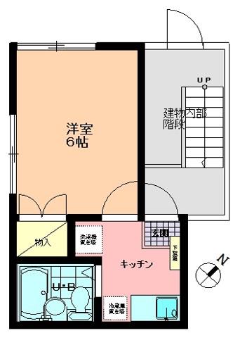 フラッツ・タキザワ(1K/1階)の間取り写真