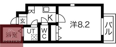 アヴァンス淡路(1K/3階)の間取り写真