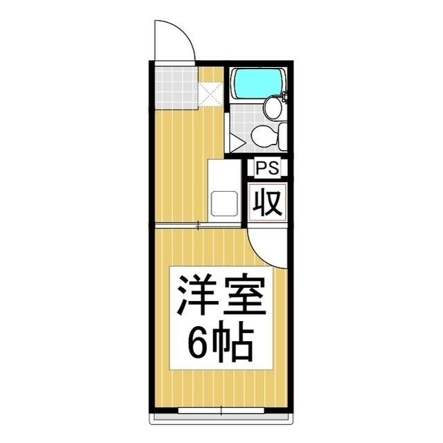 サニーハイツ高田(1K/1階)の間取り写真