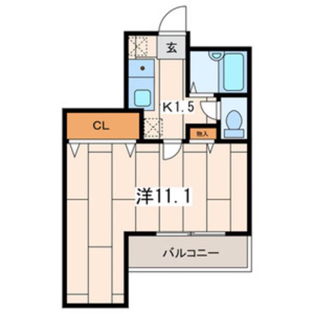 GRANDE LANGURIA(1K/3階)の間取り写真
