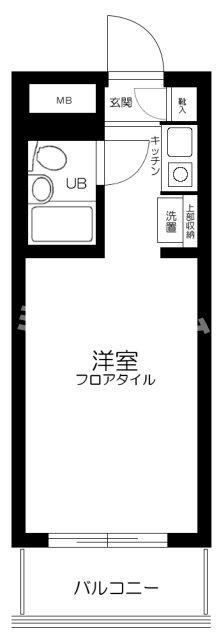グローリア初穂池上(1K/1階)の間取り写真
