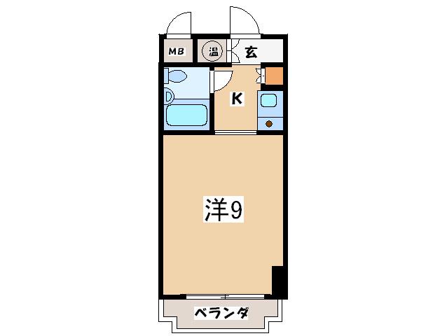藤和伊勢佐木ハイタウン(1K/3階)の間取り写真