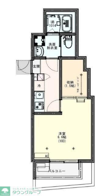KLEIS上尾(1LDK/1階)の間取り写真