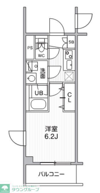 S-RESIDENCE横濱磯子ALIZE(1K/5階)の間取り写真