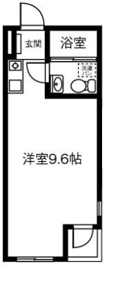 フジメゾン矢作(ワンルーム/2階)の間取り写真