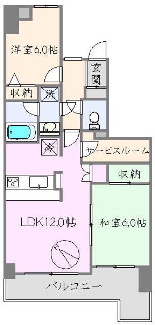 ルイシャトレ新大塚(2SLDK/8階)の間取り写真