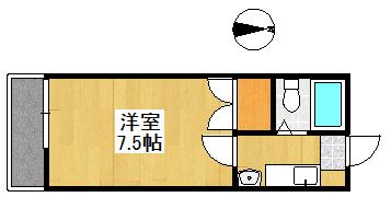 プチメゾンロゼ(1K/3階)の間取り写真