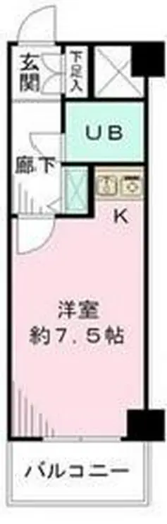 フロント新代田 4階階 間取り