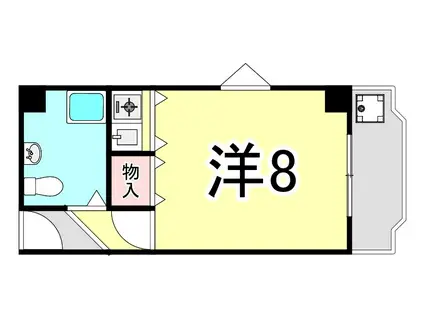 リアライズ夙川(ワンルーム/3階)の間取り写真