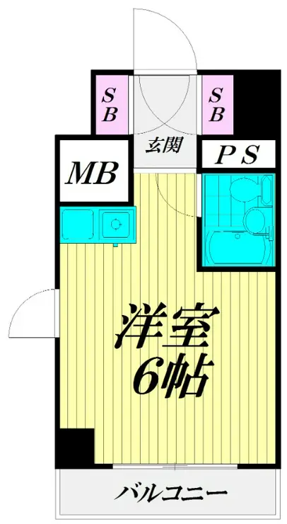 グレイス蒲田 6階階 間取り