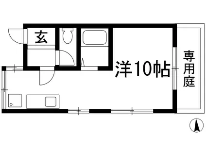 ナカムラマンション(ワンルーム/1階)の間取り写真