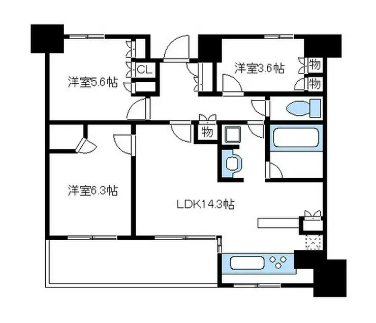 KDXレジデンス町田 7階階 間取り